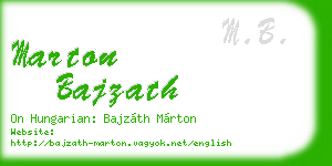marton bajzath business card